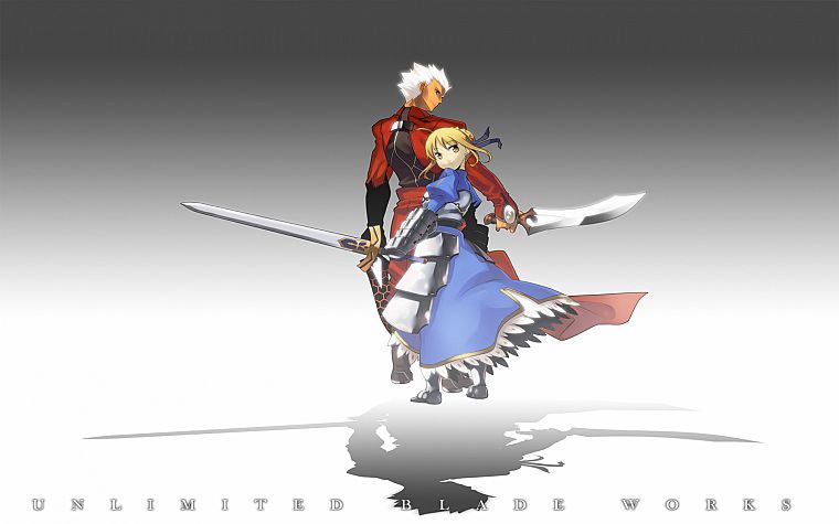 Fate/Stay Night, Type-Moon, Saber, Archer (Fate/Stay Night), Fate series - desktop wallpaper