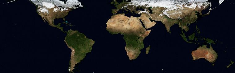 outer space, Earth, world map - desktop wallpaper