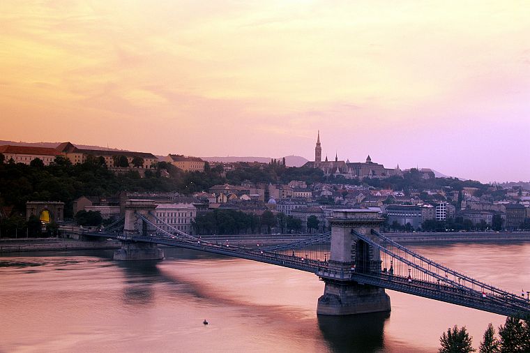 cityscapes, architecture, bridges, buildings, Hungary, Budapest, chains - desktop wallpaper