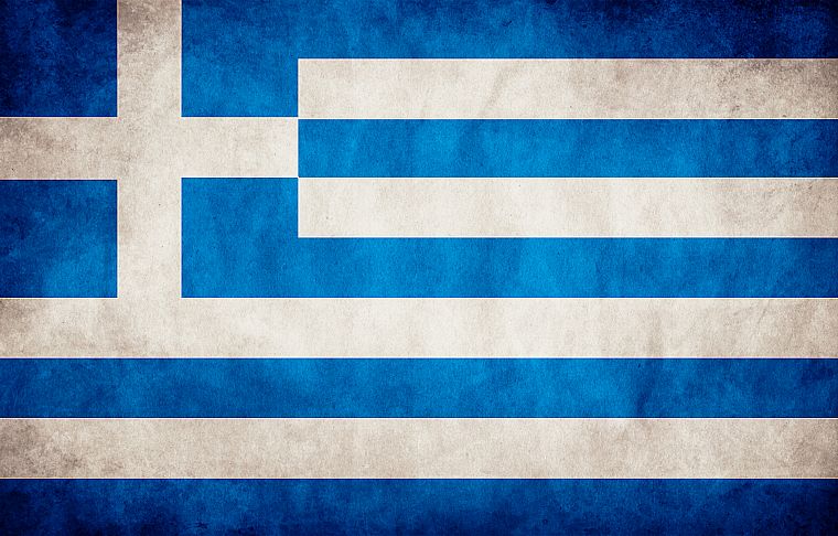 grunge, flags, Greece - desktop wallpaper