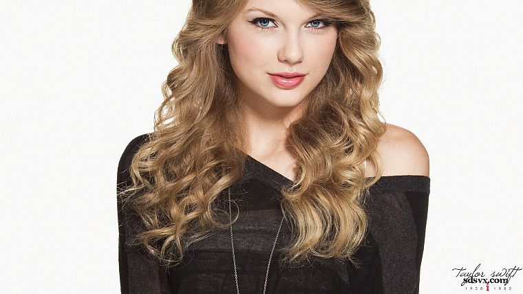 blondes, women, music, Taylor Swift, models, celebrity, singers, white background - desktop wallpaper