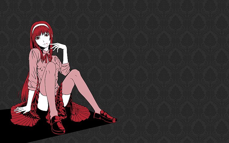 Tsukihime, school uniforms, visual novels, Type-Moon, Tohno Akiha - desktop wallpaper