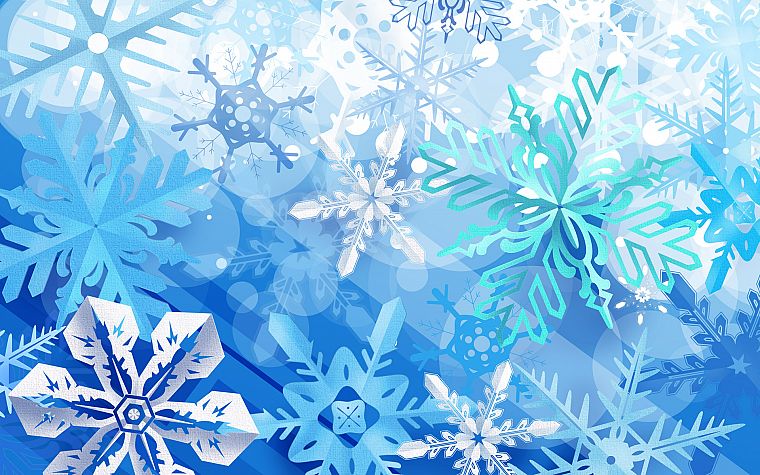 snow, snowflakes - desktop wallpaper