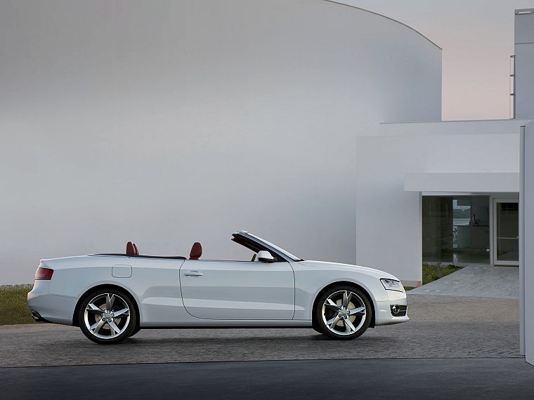 cars, Audi, vehicles, convertible, white cars, Audi A5 Cabriolet, German cars - desktop wallpaper