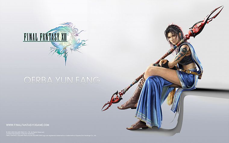 Final Fantasy, Final Fantasy XIII, simple background, Oerba Yun Fang - desktop wallpaper