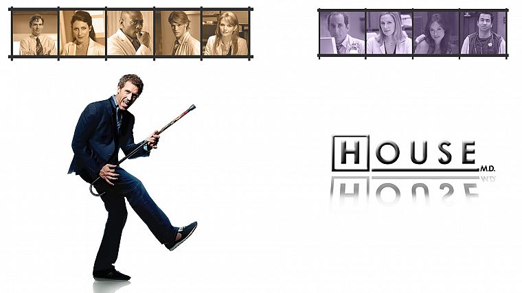Hugh Laurie, Gregory House, House M.D. - desktop wallpaper