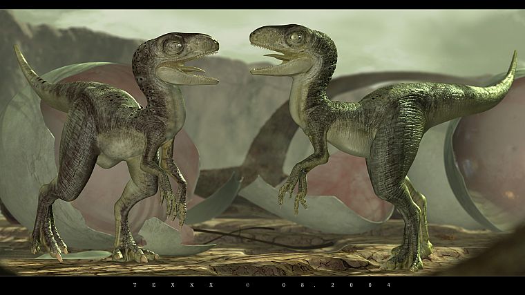 artistic, dinosaurs, velociraptor - desktop wallpaper