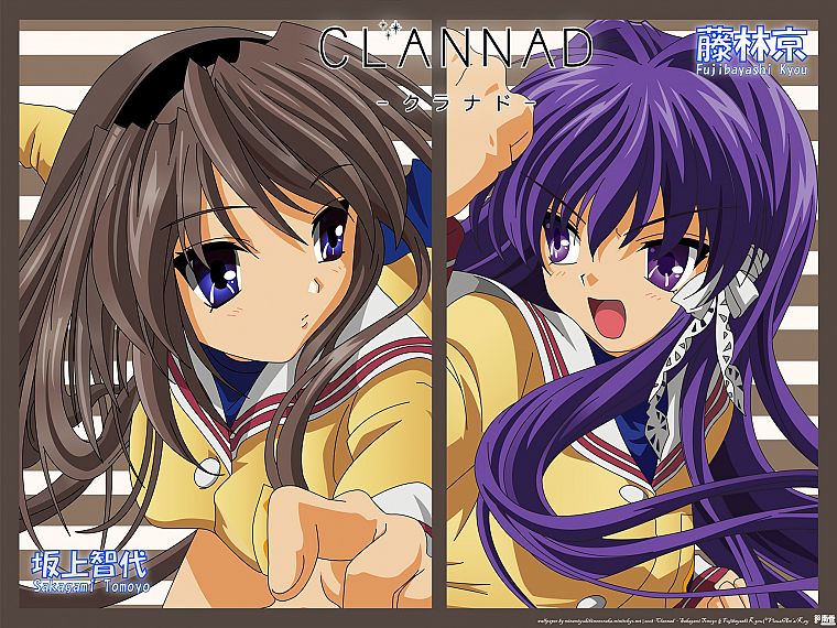 Clannad, Sakagami Tomoyo, Clannad After Story, Fujibayashi Kyou, anime, anime girls - desktop wallpaper