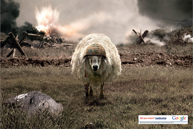sheep, Google, vehicles, battleships - desktop wallpaper