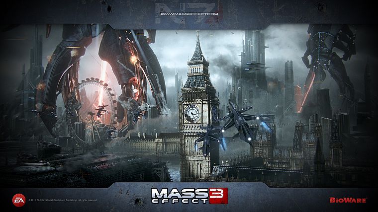 reaper, London, Mass Effect 3 - desktop wallpaper