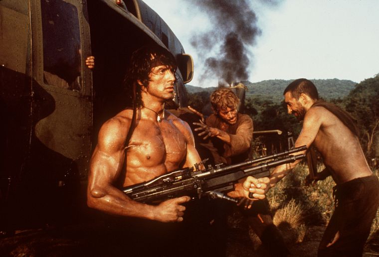 Sylvester Stallone, Rambo - desktop wallpaper