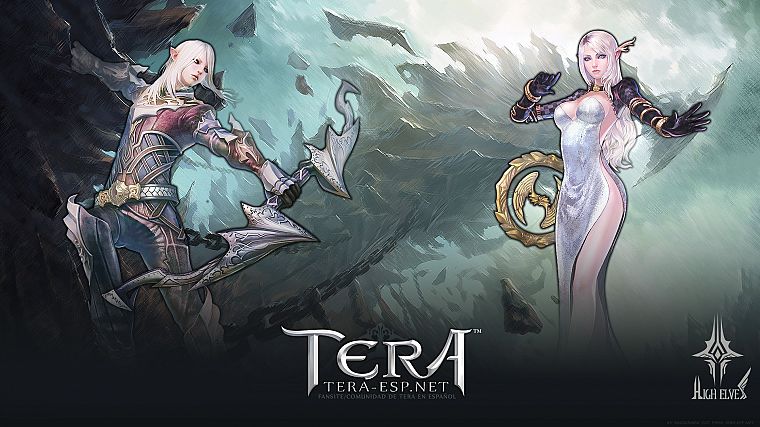 women, archers, Tera, sorcerer, MMORPG, High Elf - desktop wallpaper