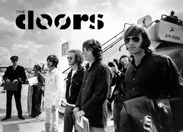 music, The Doors, grayscale, Jim Morrison, monochrome, music bands - desktop wallpaper