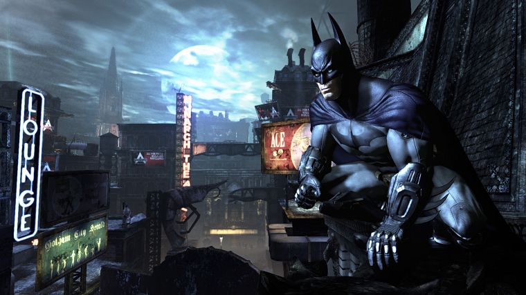 Batman, video games, cityscapes, Batman Arkham City - desktop wallpaper