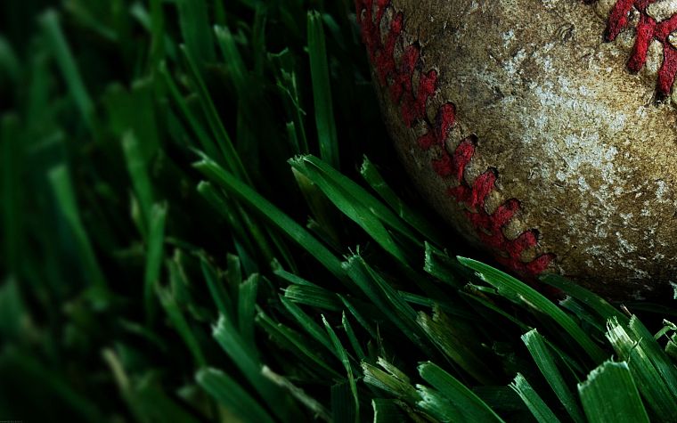 old, grass, baseball, macro, play - desktop wallpaper