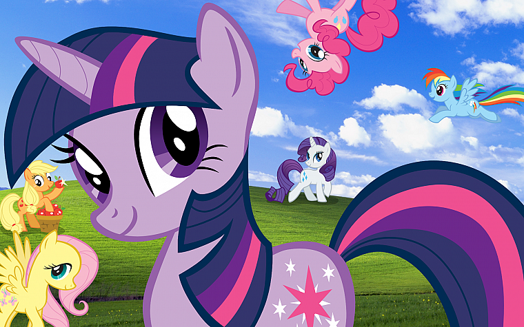 Windows XP, My Little Pony, ponies, Twilight Sparkle, My Little Pony: Friendship is Magic - desktop wallpaper