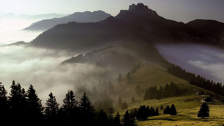 mountains, Germany, Bavaria, Alps - desktop wallpaper