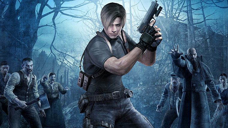 video games, zombies, Leon, Resident Evil 4 - desktop wallpaper