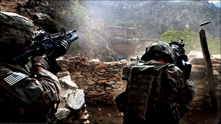 American, Afghanistan, shells, M16, M16A4, M249, 5.56mm NATO - desktop wallpaper