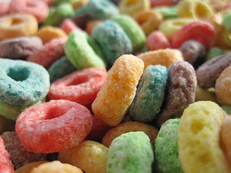 close-up, multicolor, cereal, Fruit Loops - desktop wallpaper