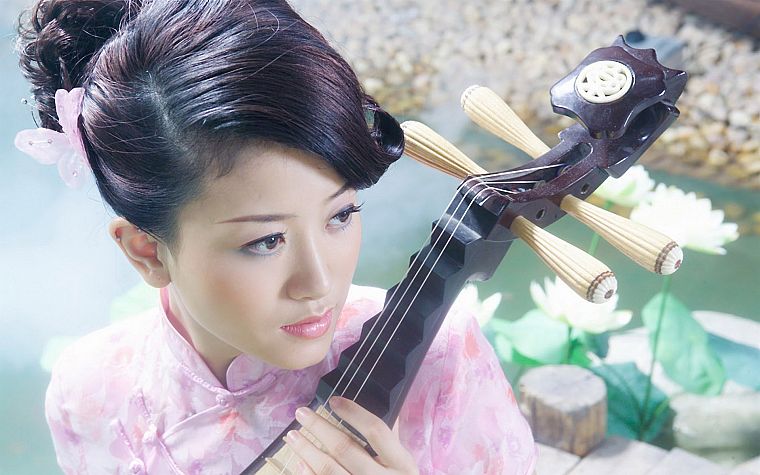 music, China, Chinese, Asians, instruments, PIPA - desktop wallpaper