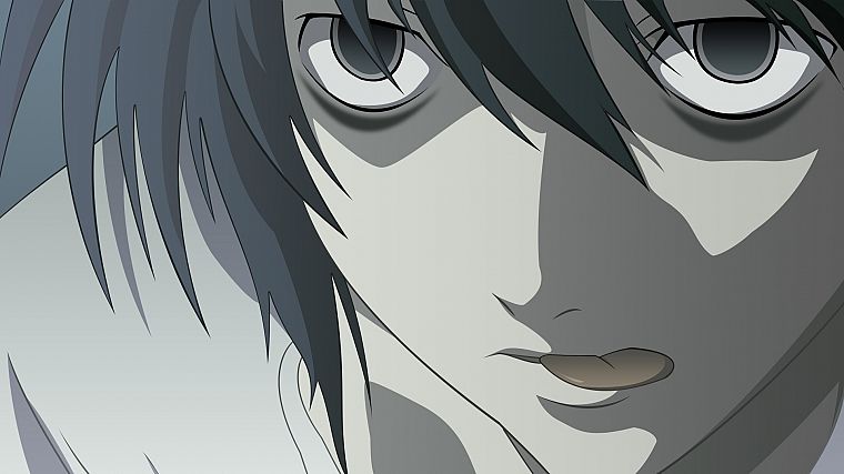 Death Note, L. - desktop wallpaper