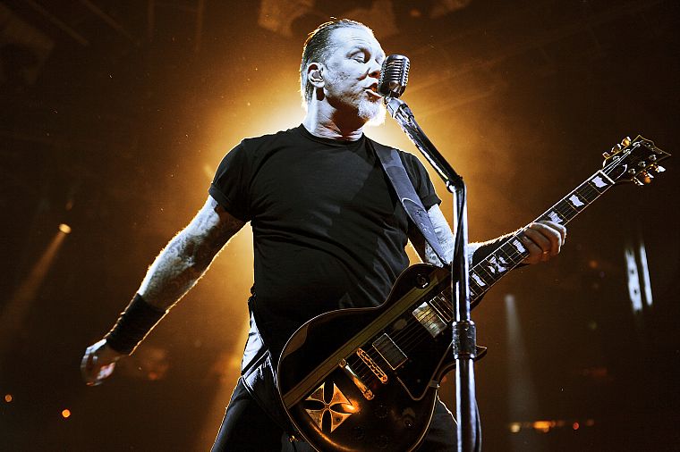 Metallica, guitars, James Hetfield, concert - desktop wallpaper