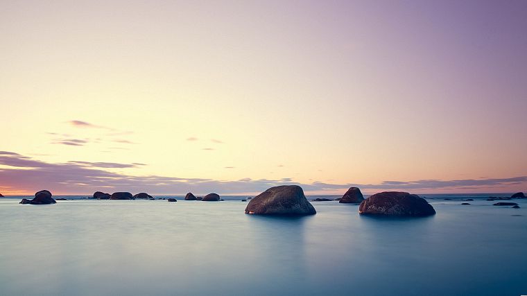 water, ocean, landscapes, rocks, sea - desktop wallpaper