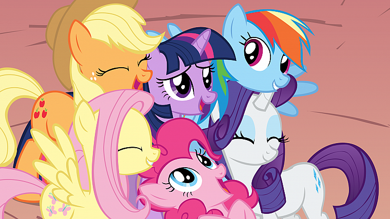 My Little Pony, Fluttershy, ponies, Rainbow Dash, Twilight Sparkle, Rarity, Pinkie Pie, Applejack, My Little Pony: Friendship is Magic - desktop wallpaper