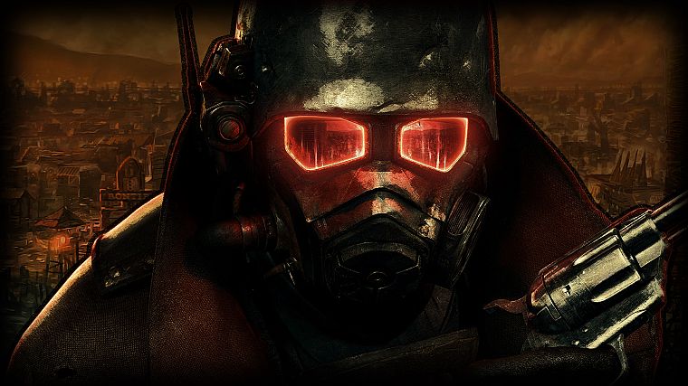 Fallout, post-apocalyptic, Fallout New Vegas, helmets - desktop wallpaper