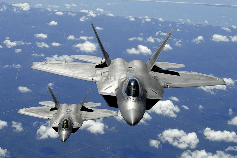 airplanes, F-22 Raptor, skyscapes, Lockheed/Boeing F-22 Raptor - desktop wallpaper