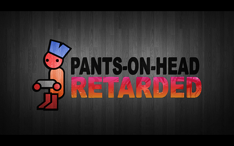 pants, retarded, head, Zero Punctuation - desktop wallpaper