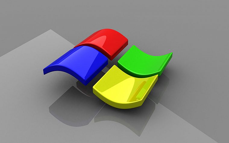 Microsoft Windows, glossy texture - desktop wallpaper