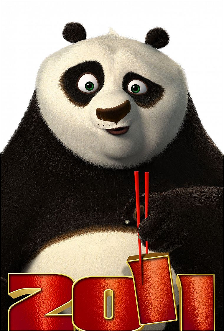 posters, chopsticks, Kung Fu Panda - desktop wallpaper