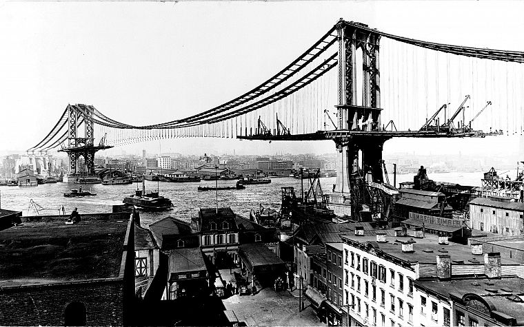 cityscapes, skylines, Manhattan Bridge - desktop wallpaper
