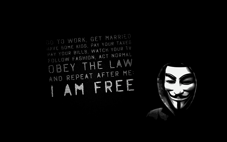 freedom, typography, V for Vendetta - desktop wallpaper