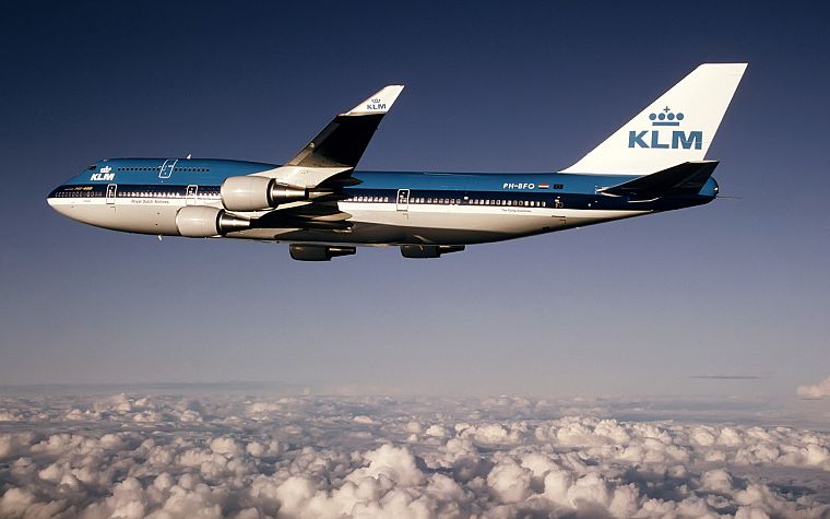 nature, aircraft, klm, Boeing 747-400 - desktop wallpaper