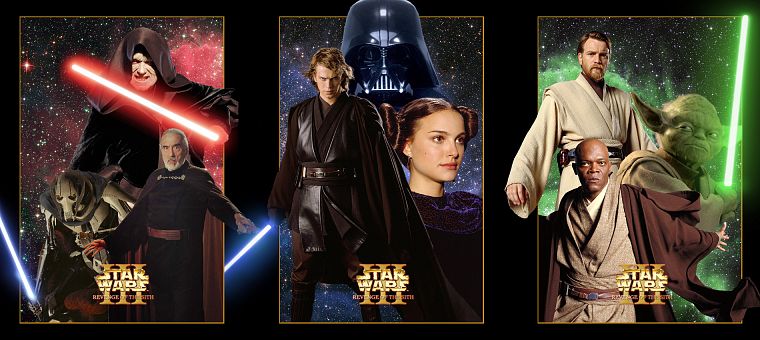 Star Wars, lightsabers, Darth Vader, Sith, Luke Skywalker, Padme Amidala, Yoda, Obi-Wan Kenobi, Revenge of the Sith - desktop wallpaper