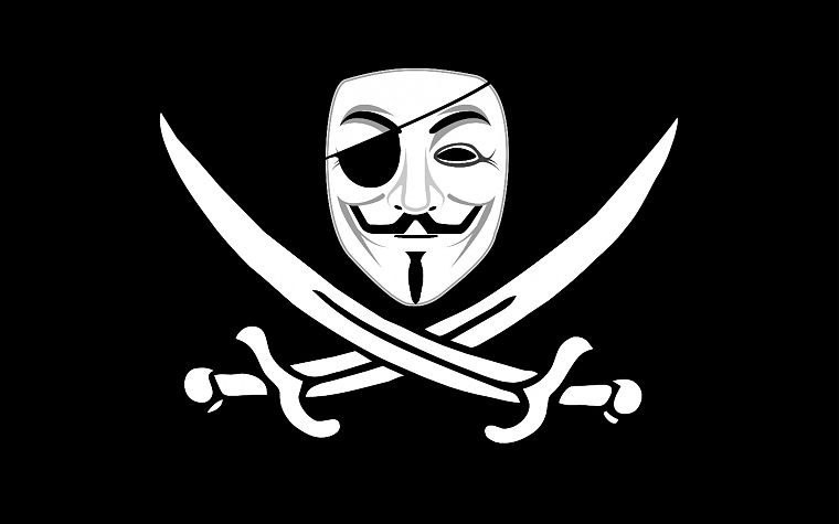 pirates, V for Vendetta, Jolly Roger - desktop wallpaper