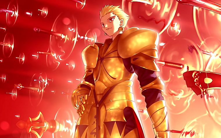 Fate/Stay Night, knights, Gilgamesh, Type-Moon, Fate series - desktop wallpaper
