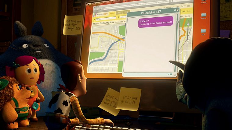Pixar, Toy Story, Woody, My Neighbour Totoro, Toy Story 3 - desktop wallpaper