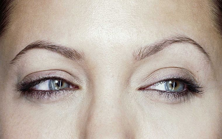 women, close-up, eyes, actress, Angelina Jolie, celebrity - desktop wallpaper