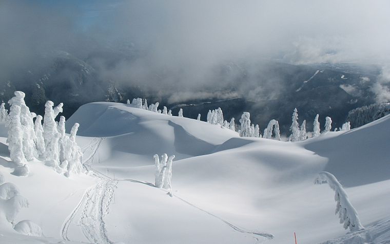 landscapes, nature, winter, snow, HDR photography - desktop wallpaper