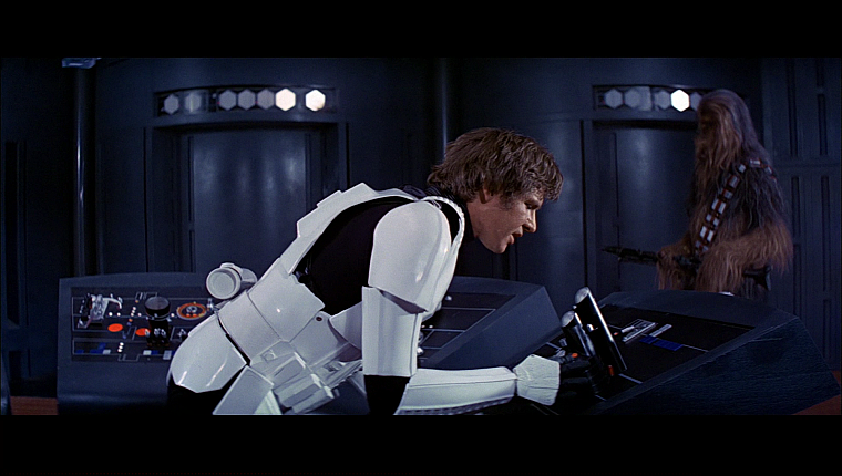 Star Wars, screenshots, Han Solo, Chewbacca, Harrison Ford - desktop wallpaper