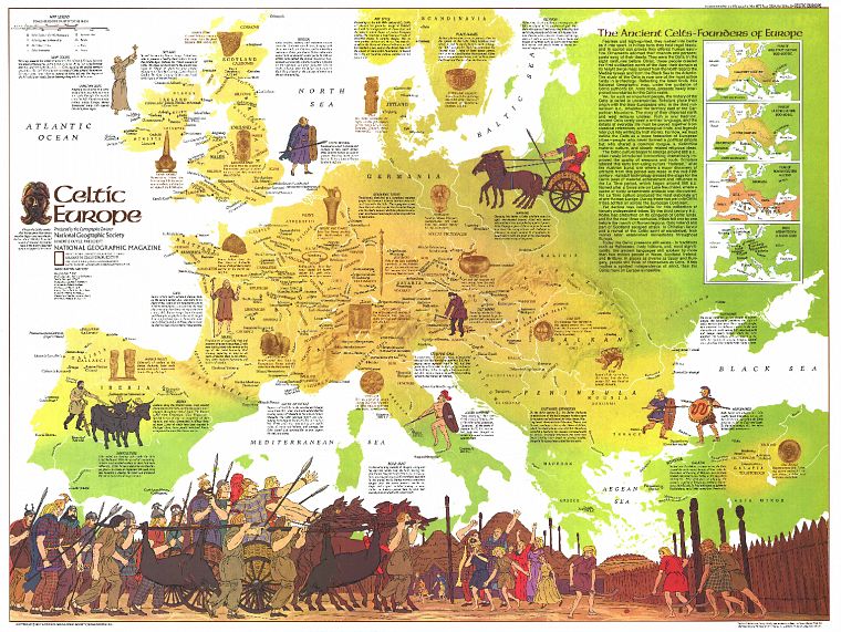 Europe, maps, celtic - desktop wallpaper