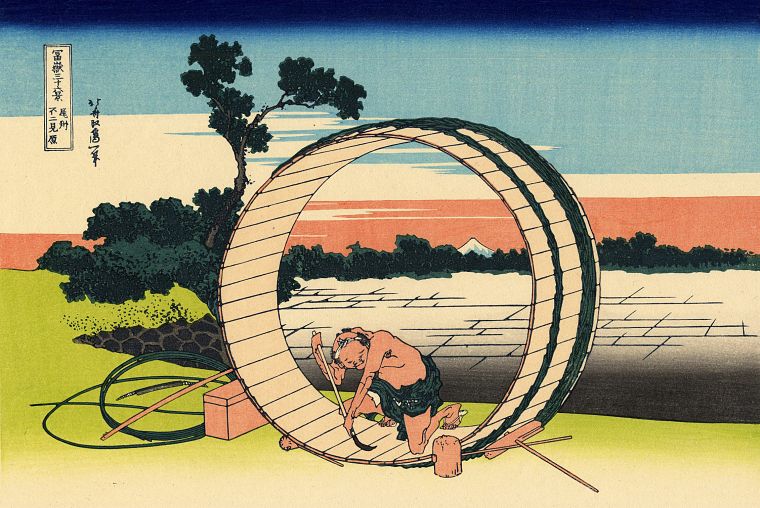 Katsushika Hokusai, Thirty-six Views of Mount Fuji - desktop wallpaper