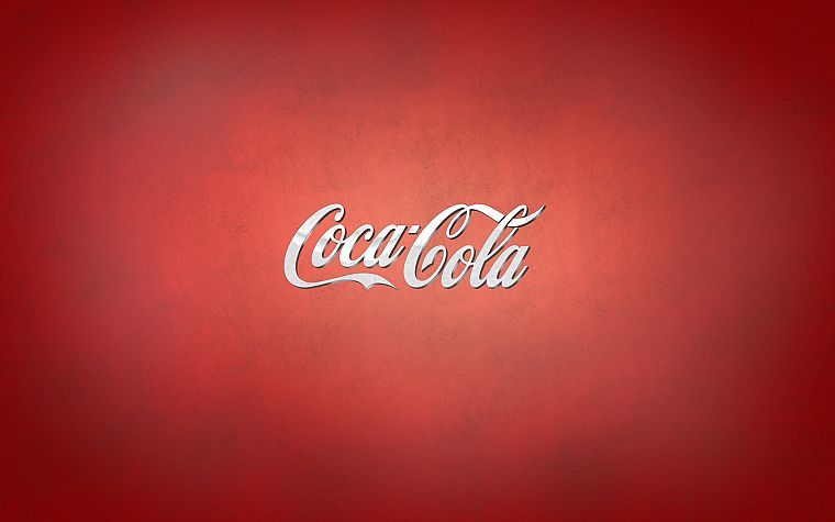 Coca-Cola, red background - desktop wallpaper