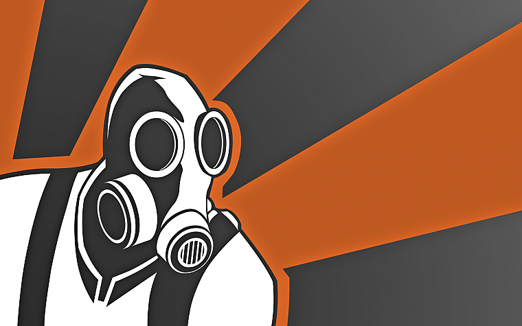 Pyro TF2, gas masks, Team Fortress 2 - desktop wallpaper