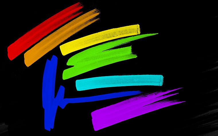 paint, rainbows - desktop wallpaper