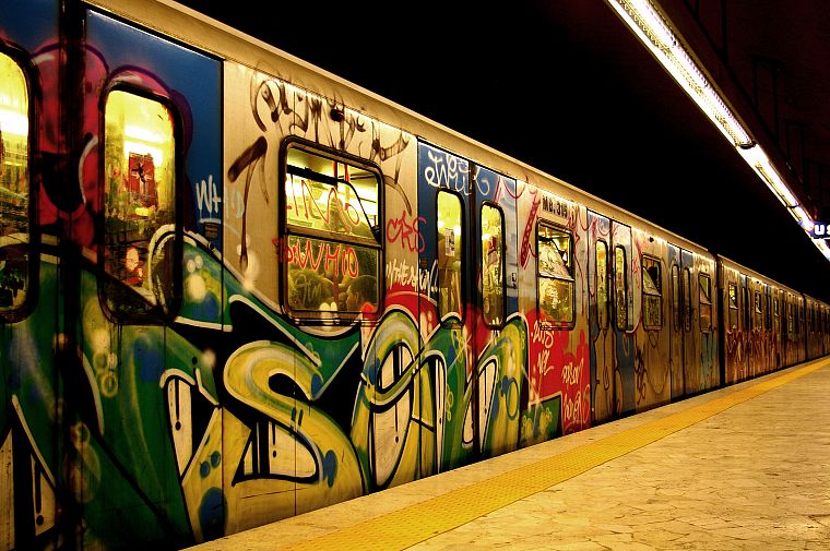 subway, street art - desktop wallpaper
